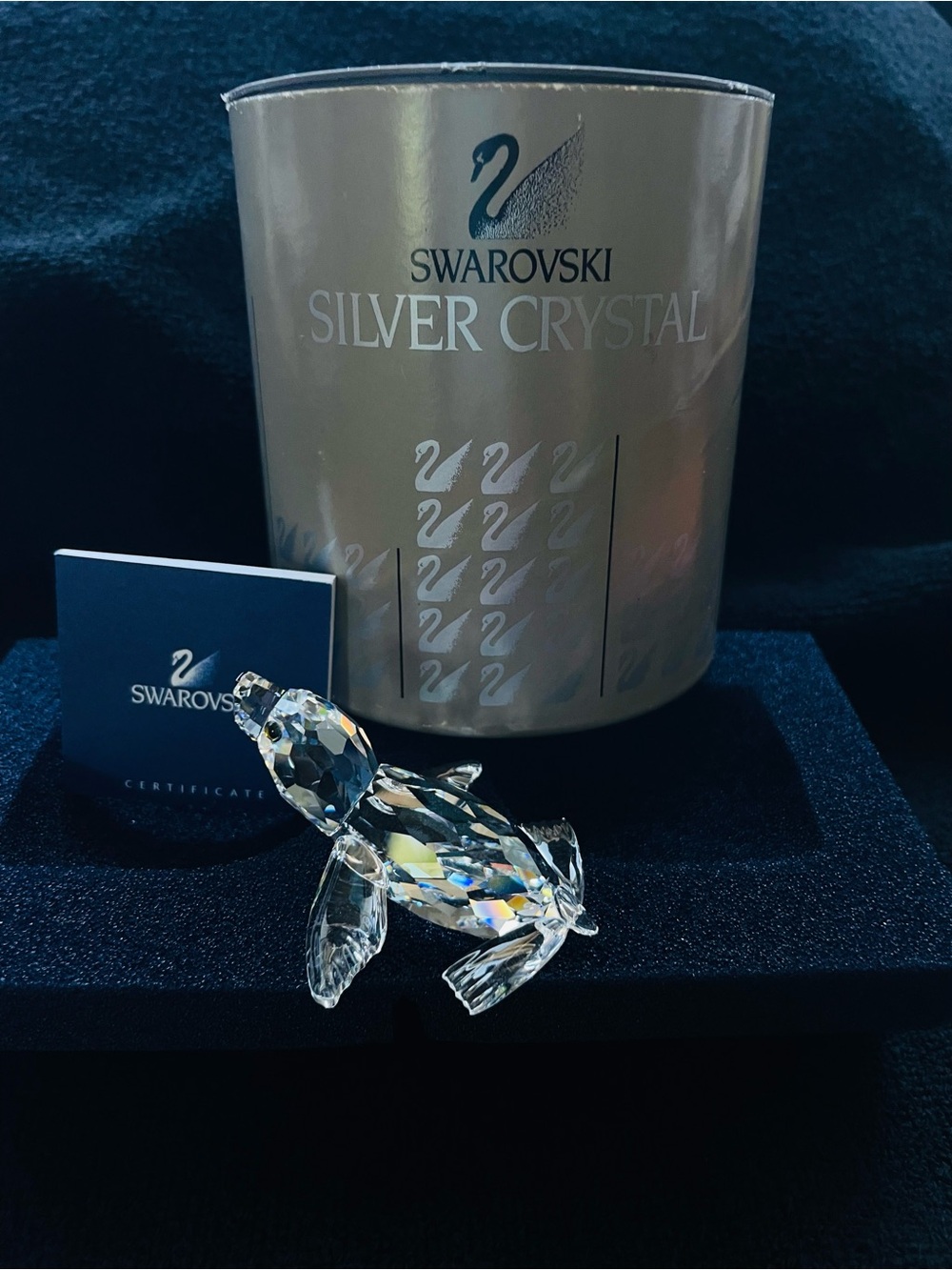 SWAROVSKI Crystal Baby Sea Lion Figurine  Box & Booklet